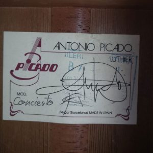 Guitarra Antonio Picado | Luthier Guitars World