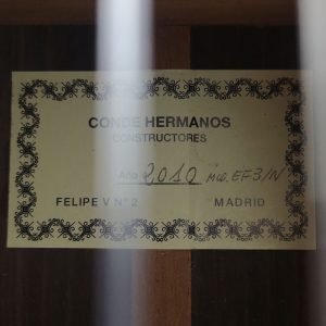 Guitarra flamenca Hermanos Conde 2010 India | Luthier Guitars World