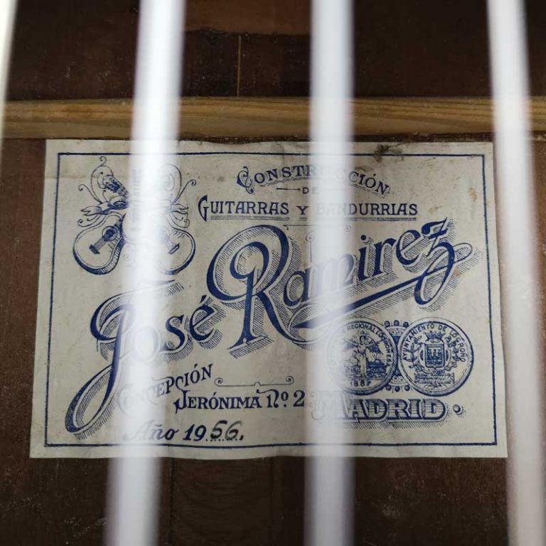 Guitarra clásica José Ramírez 1956 | Luthier Guitars World